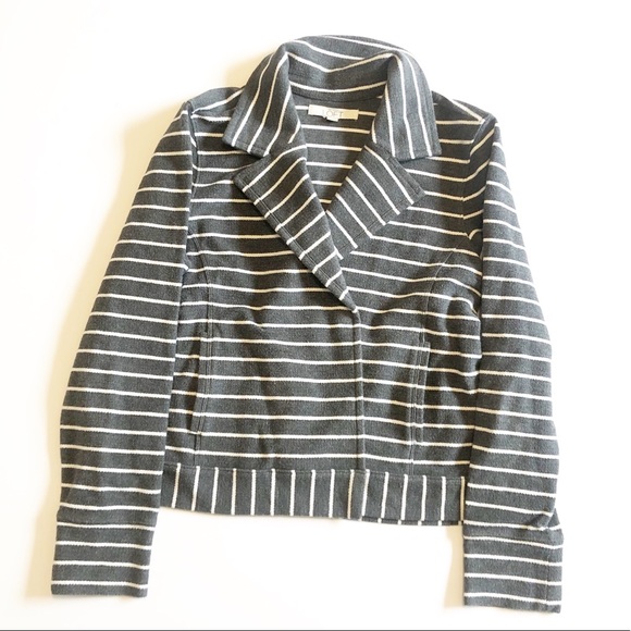 LOFT Jackets & Blazers - Ann Taylor LOFT grey w/white stripe blazer